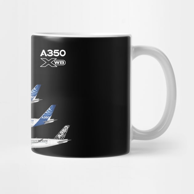 Airbus A350 Test Aircraft Fleet by SteveHClark